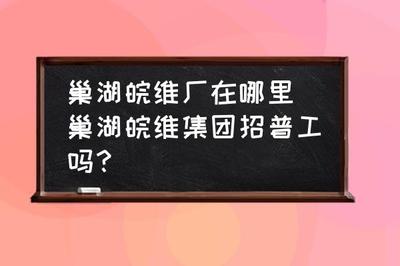 巢湖皖維廠位置與招聘信息詳解 人力資源咨詢服務(wù)指南